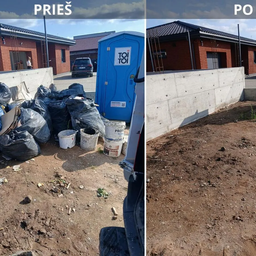 Statybinio laužo išvežimas